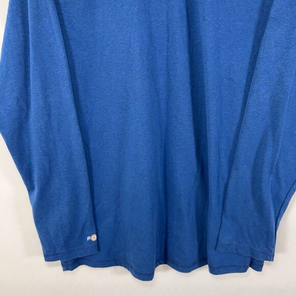 Carhartt Force Relaxed Fit 1/4 Zip Pullover Mens Size Medium Blue Pocket Logo - Picture 11 of 11